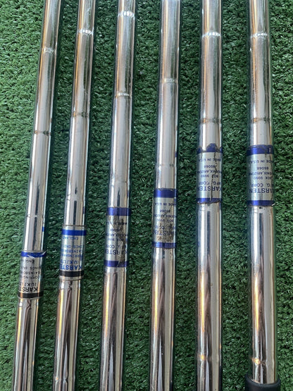 Vintage Ping Karsten 3 Irons 4-PW ZZ Lite Shafts Rare Missing 8 Iron