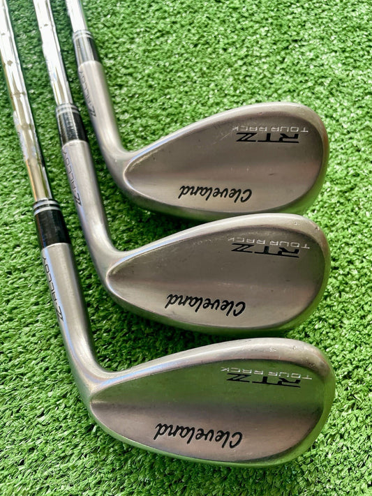 Cleveland RTZ Tour Rack Wedge Set 52 56 60 Mid Stiff / XS Flex Mens Golf Clubs