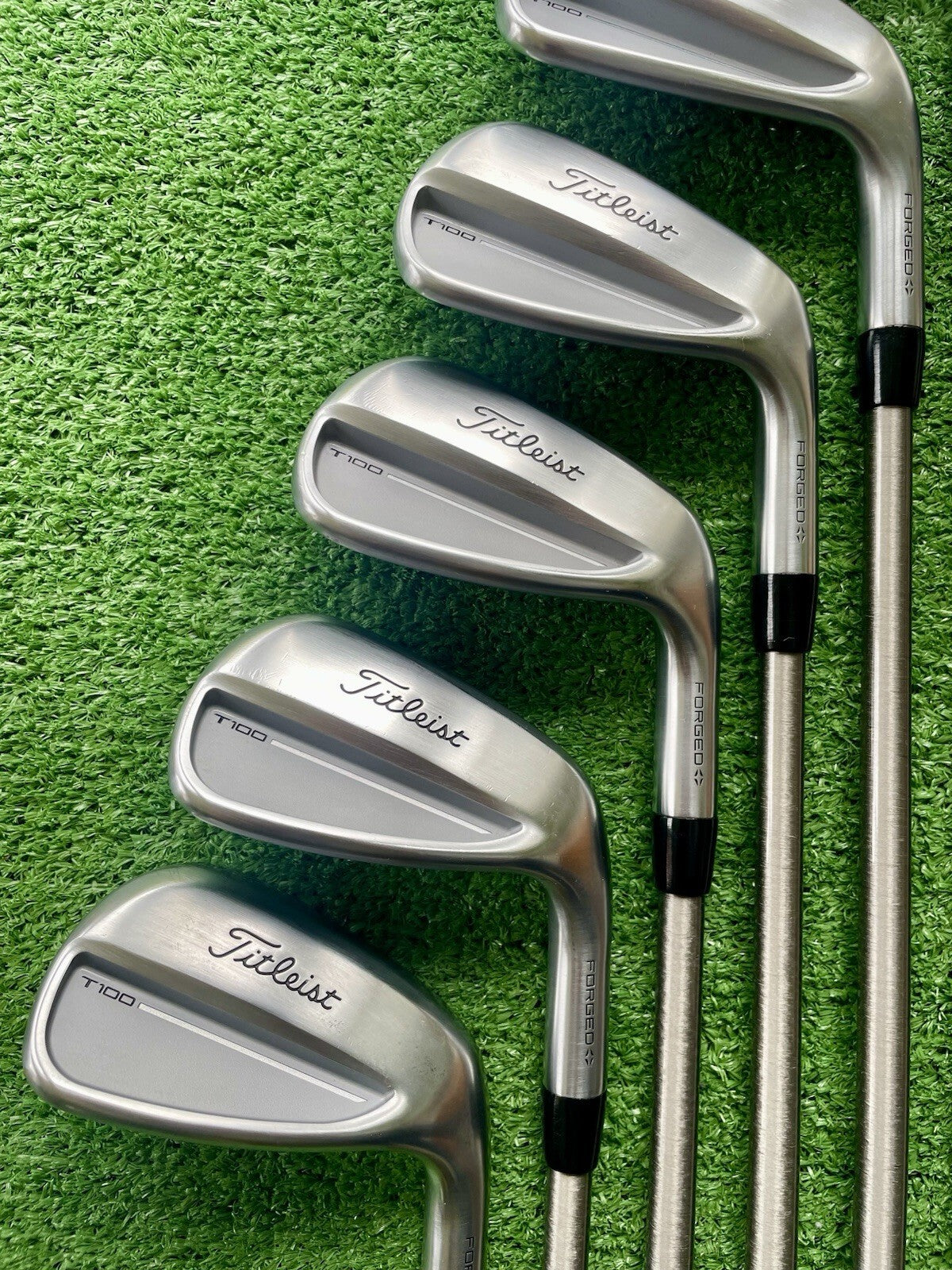 Titleist T150 T100 Combo Irons New Model 4-GW Stiff Aerotech Steelfiber Shafts