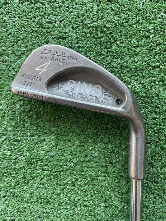 Vintage Ping Karsten 3 Irons 4-PW ZZ Lite Shafts Rare Missing 8 Iron