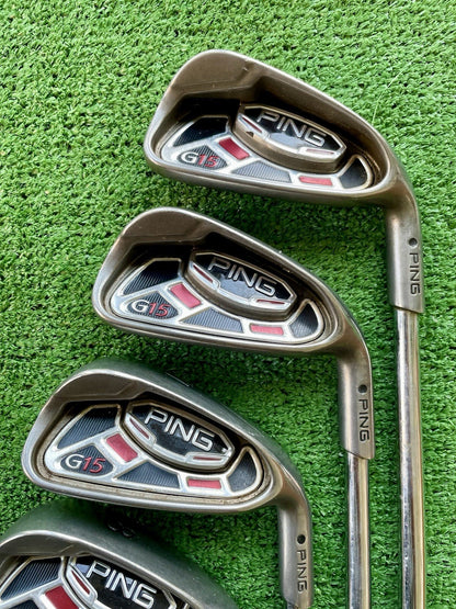 Ping G15 Irons 5-PW Stiff Flex Right Handed Mens Golf Clubs