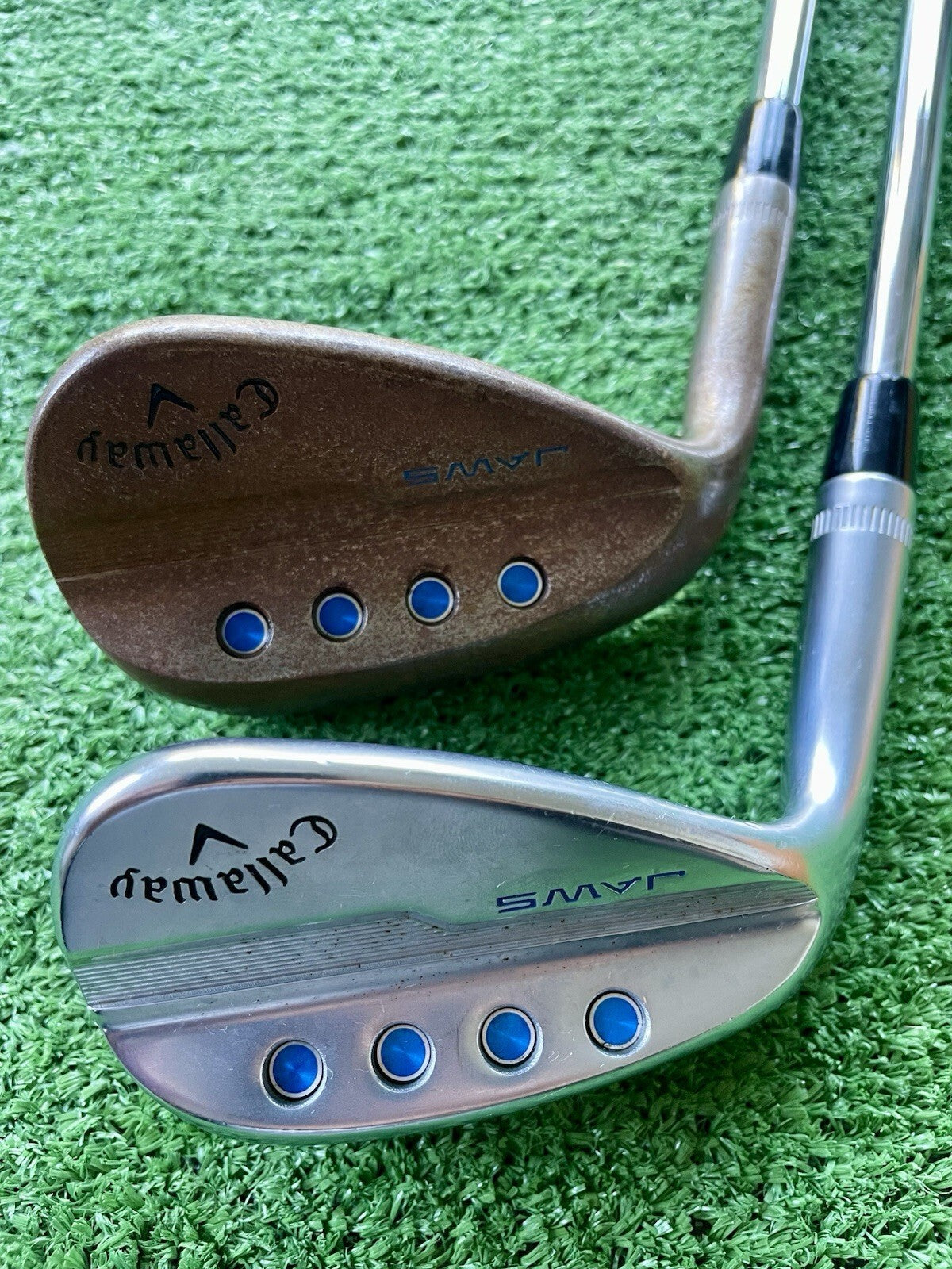 Callaway MD5 Jaws Raw Wedge Set 54 60 10S Stiff Flex Left Handed Mens Golf Clubs