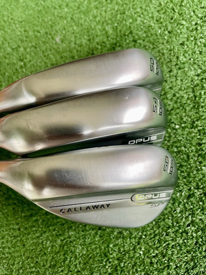 Callaway Opus SP Wedge Set 50 54 58 Wedge Flex Left Handed Mens Golf Clubs